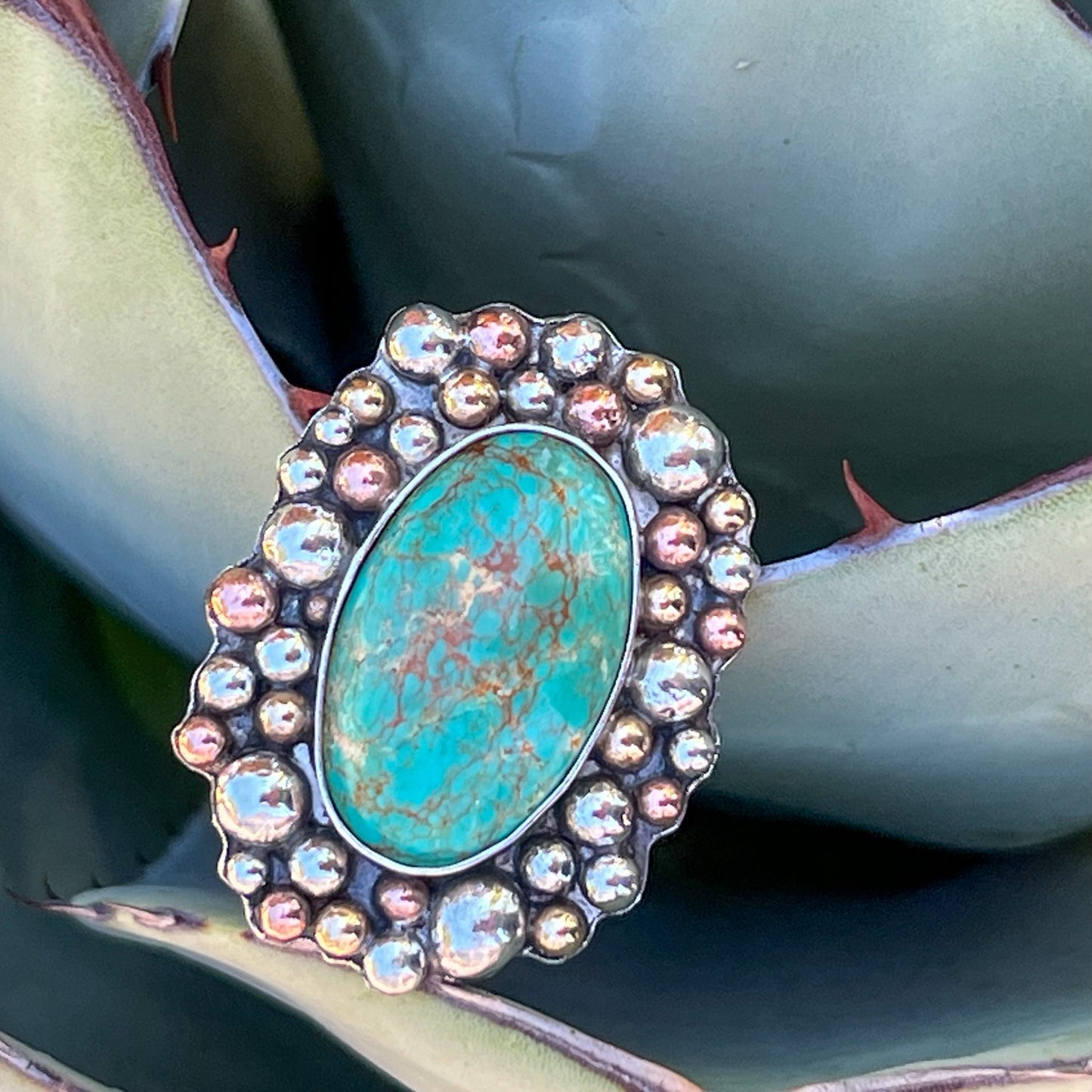 Royston Turquoise Statement Ring (made to size)
