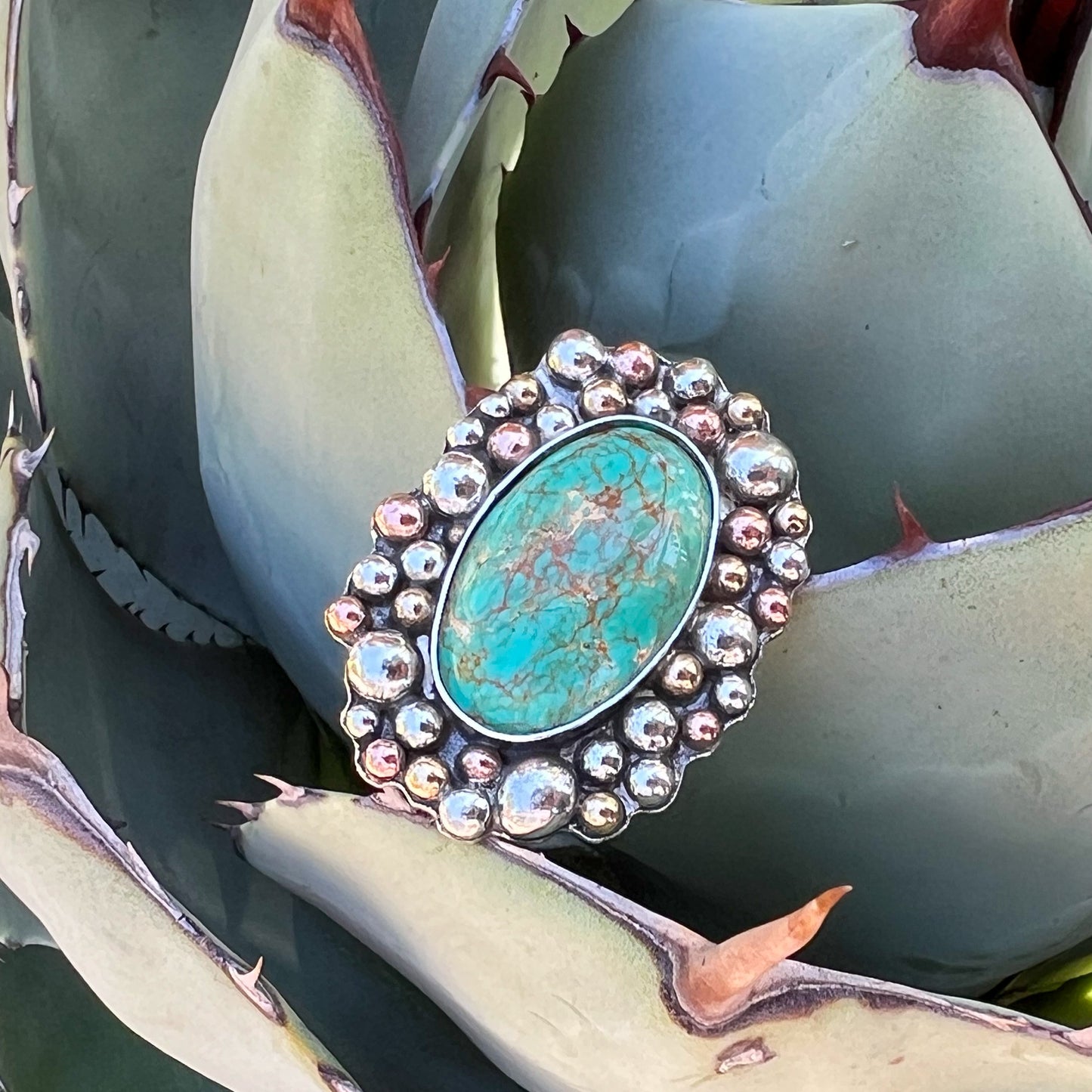 Royston Turquoise Statement Ring (made to size)