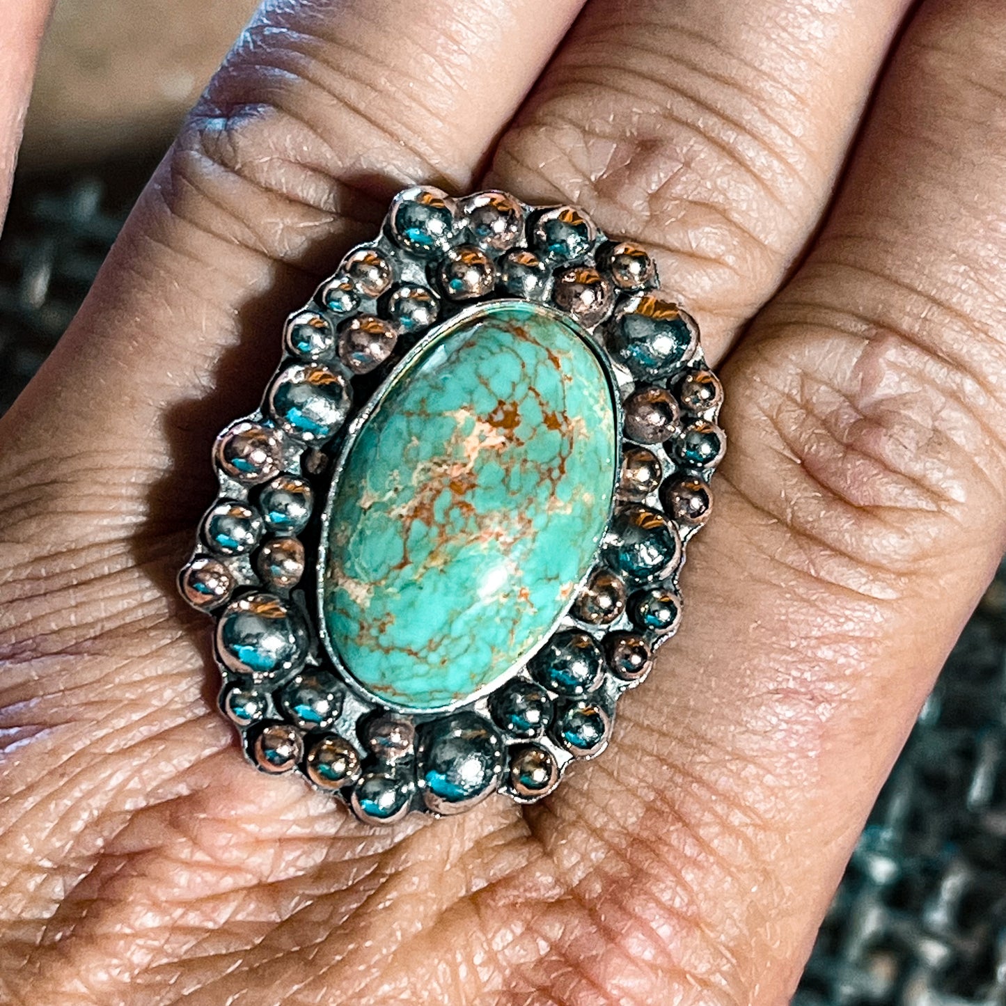 Royston Turquoise Statement Ring (made to size)