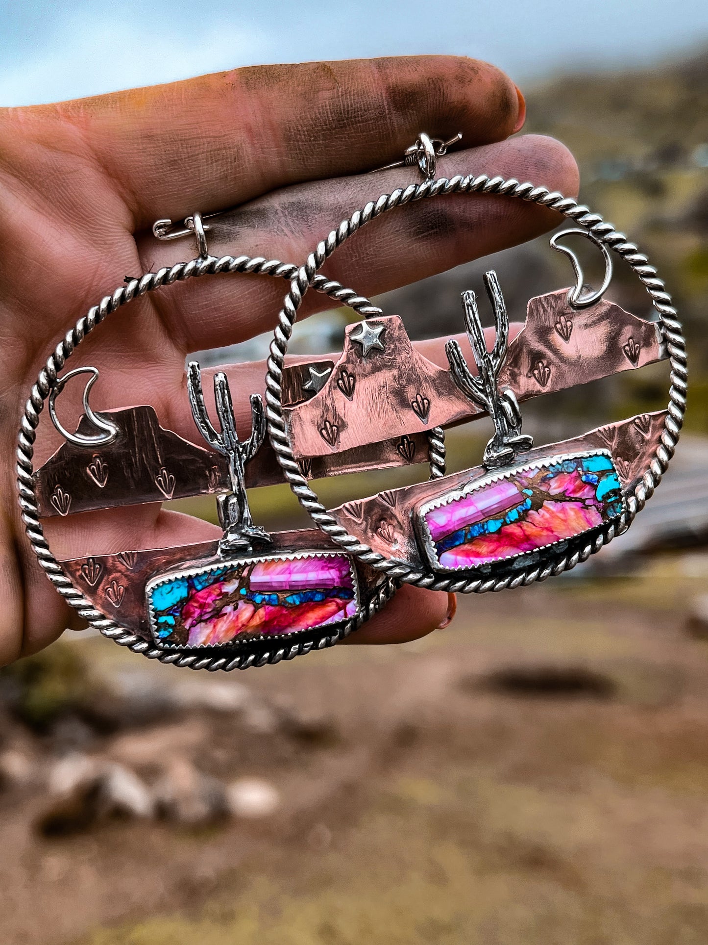 Desert Nights Hoop Earrings