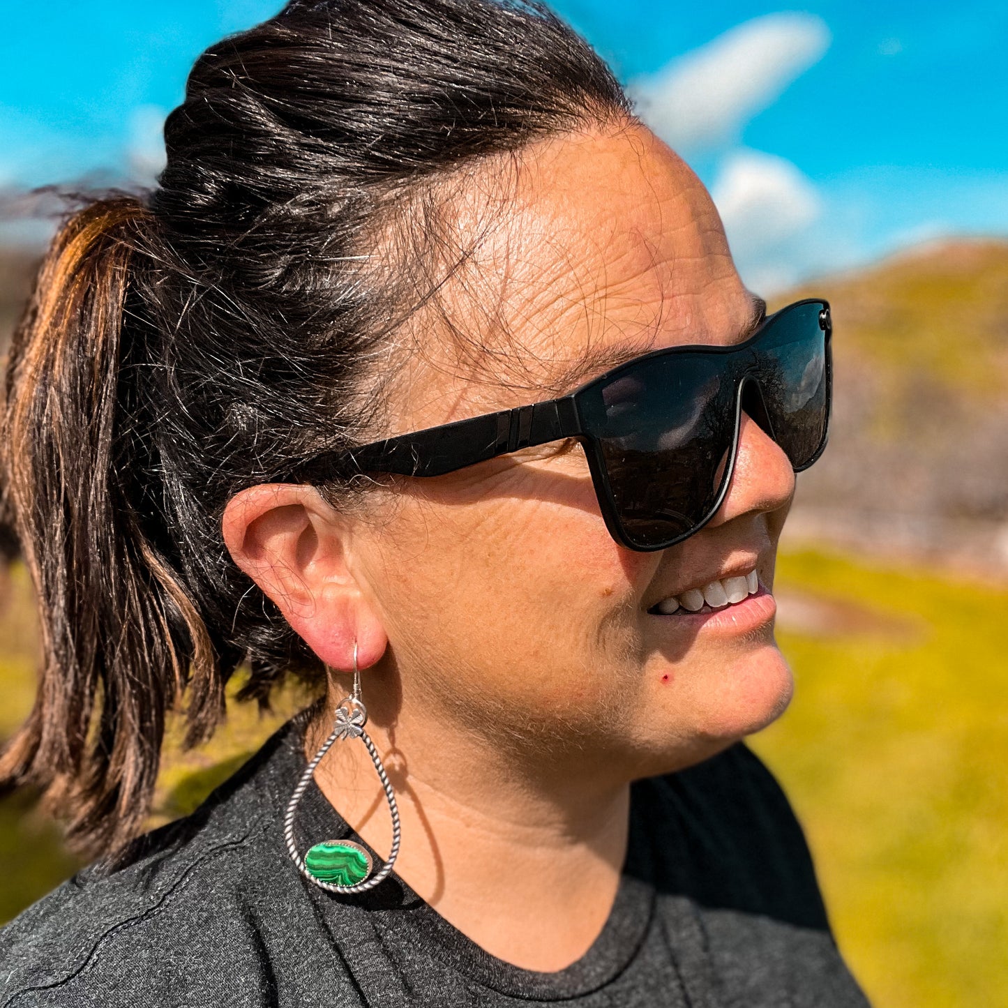 Shamrock Rope Hoop Earrings