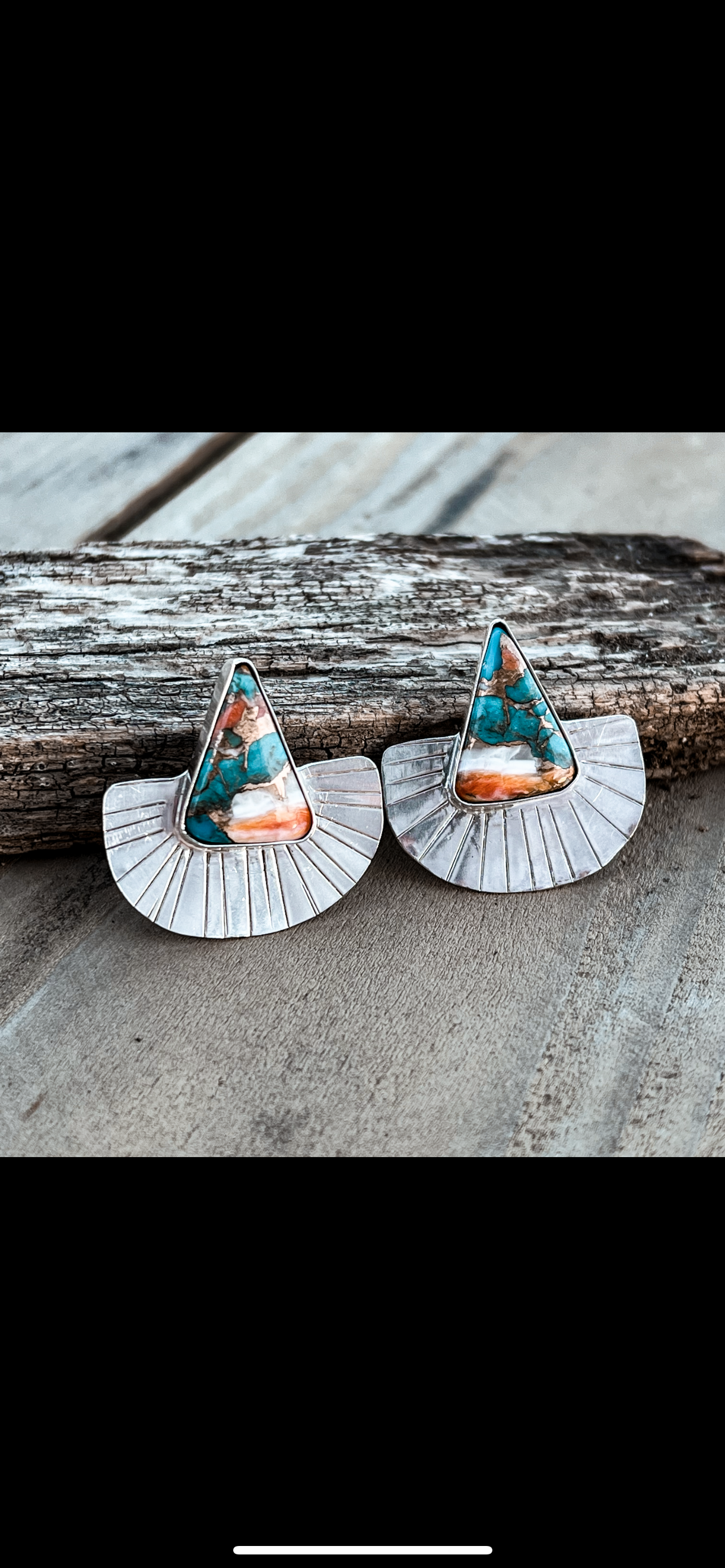 Desert Sunset Spiny Kingman Earrings