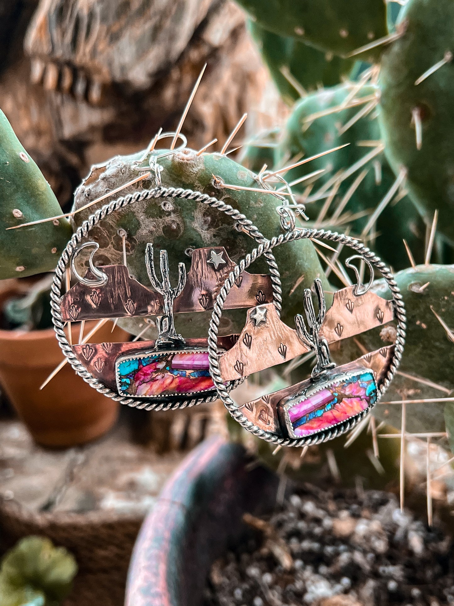 Desert Nights Hoop Earrings