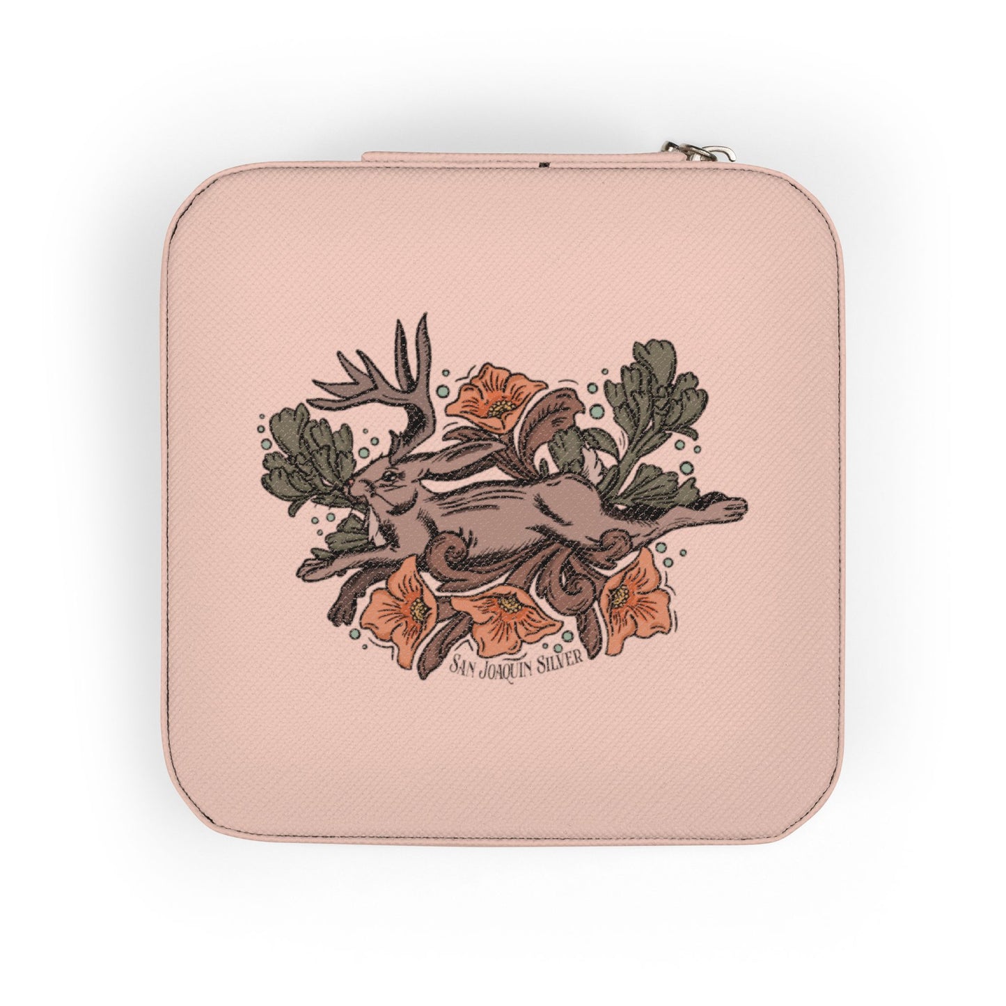 San Joaquin Silver Jackalope Travel Jewelry Case