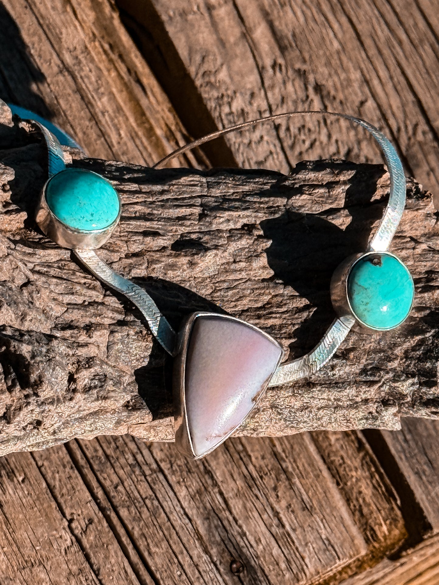 Oregon Sunset Jasper & #8 Mine Necklace