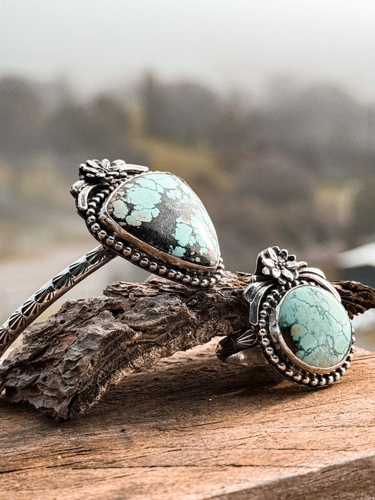 Turquoise Flower Ring