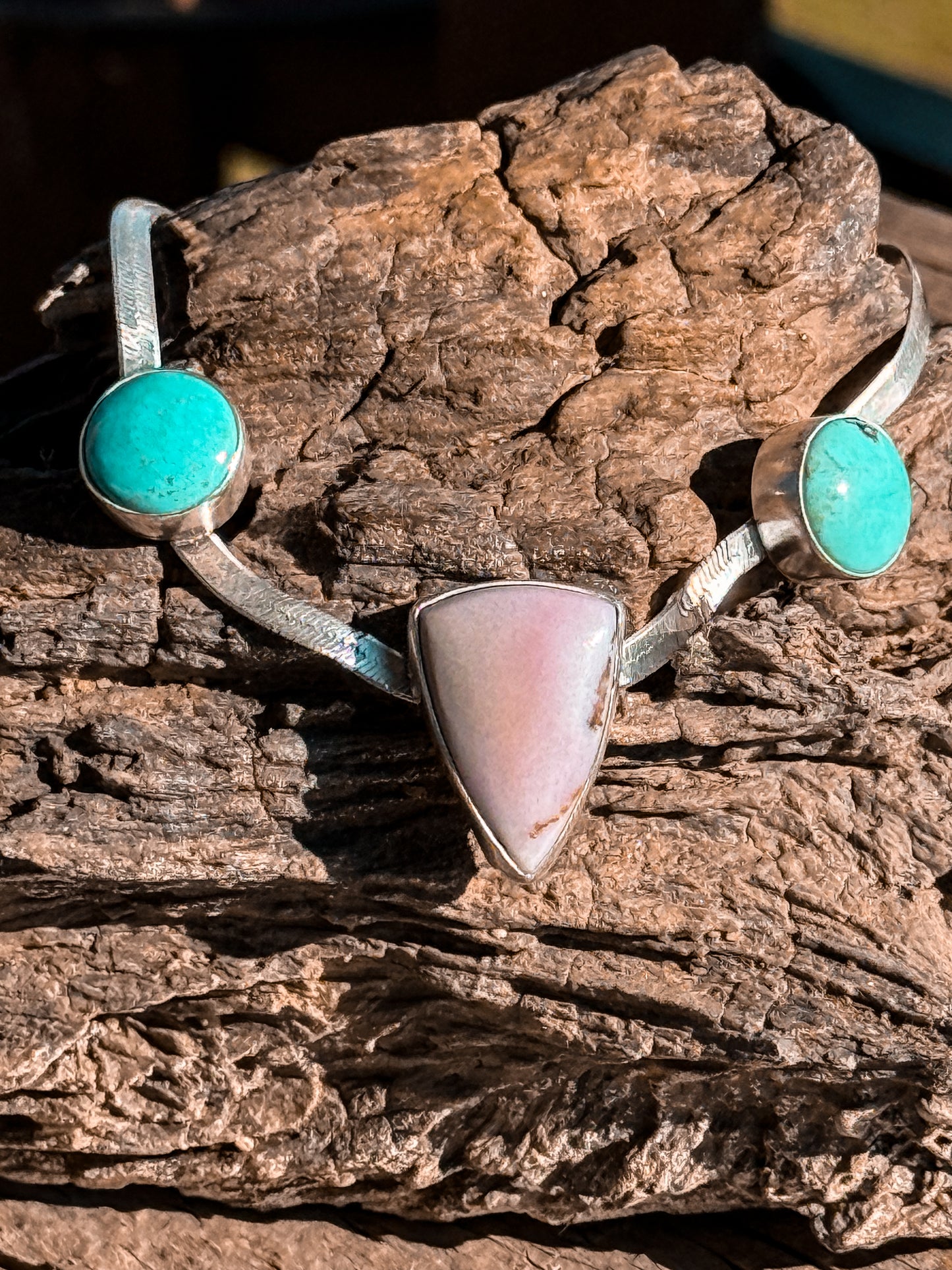 Oregon Sunset Jasper & #8 Mine Necklace