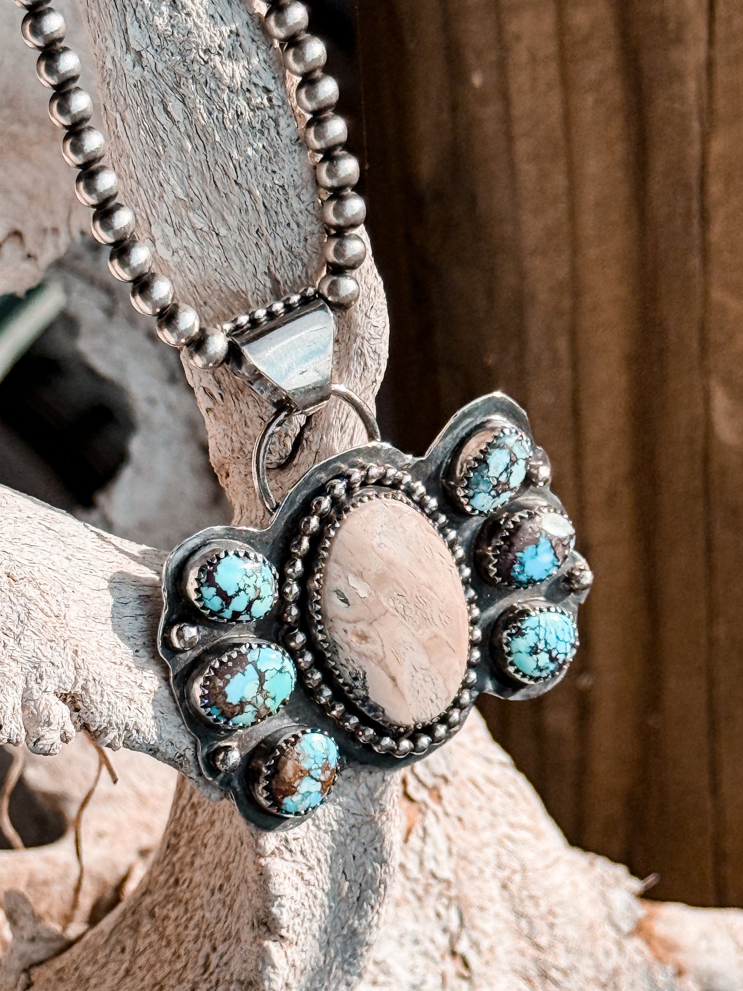 Golden Hills Turquoise & Luna Lacuna (Pendant Only) see description