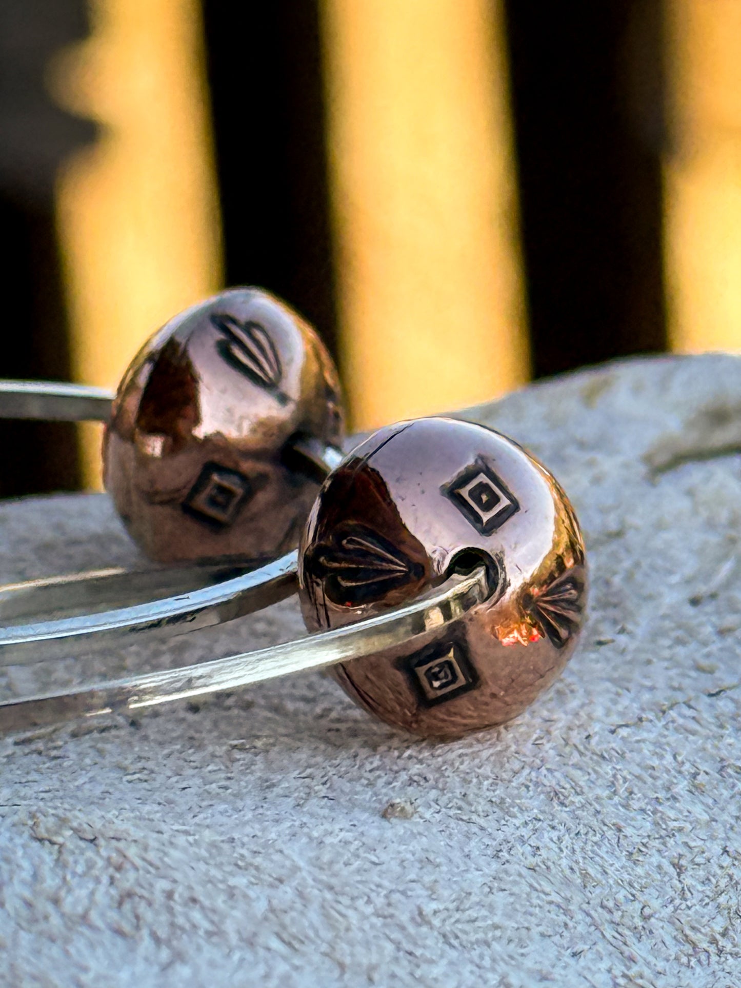 Mountain Pearls - Diamond and Petal stamped