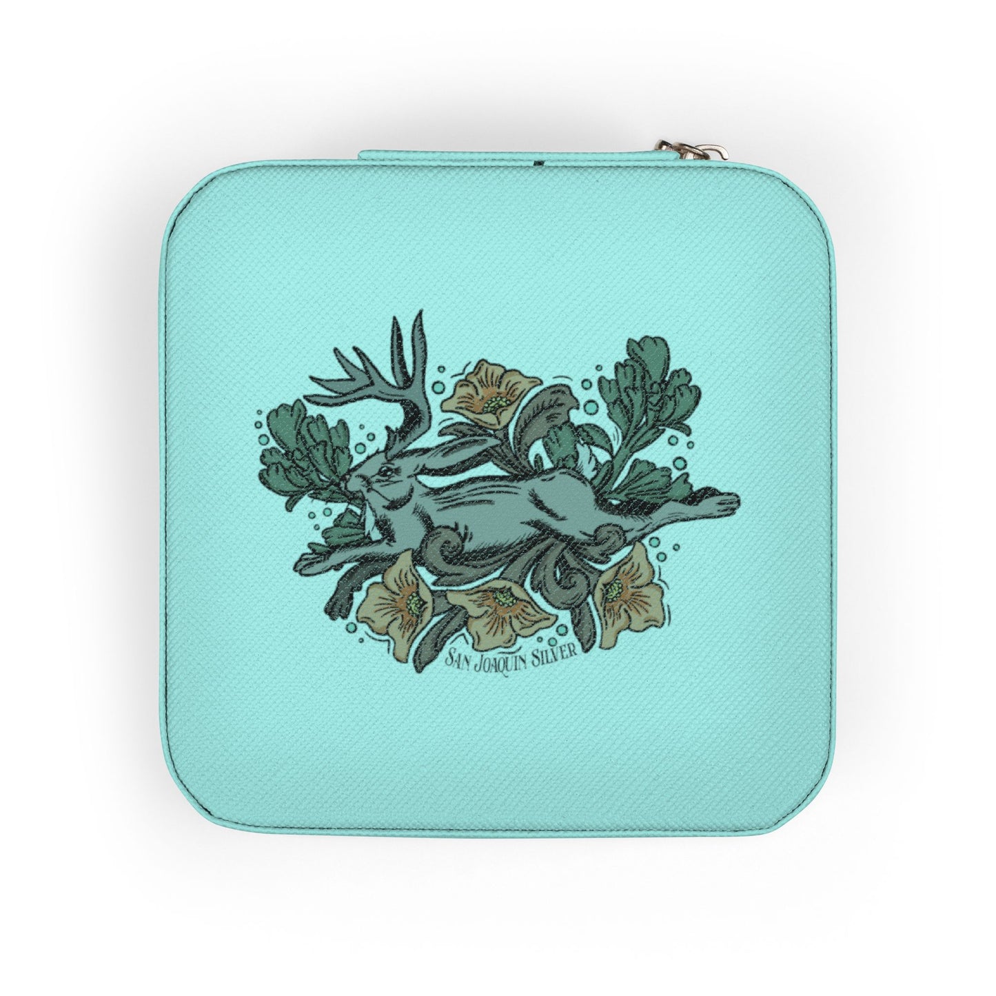 San Joaquin Silver Jackalope Travel Jewelry Case