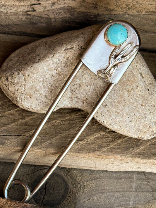 Kingman & Cactus Safety Pin