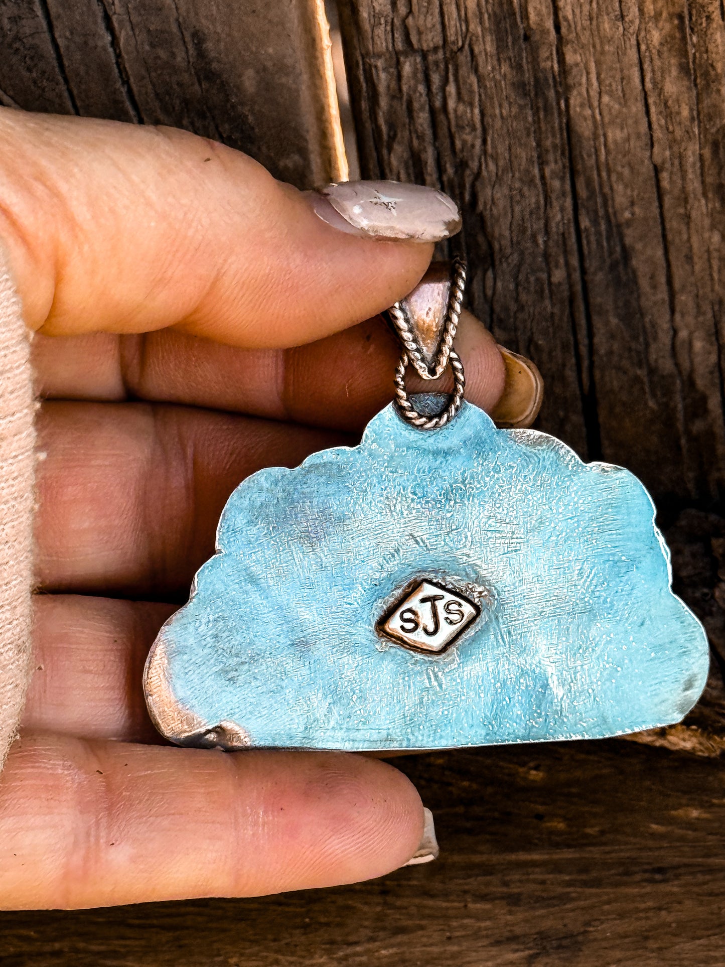 Turquoise Peacock Pendant