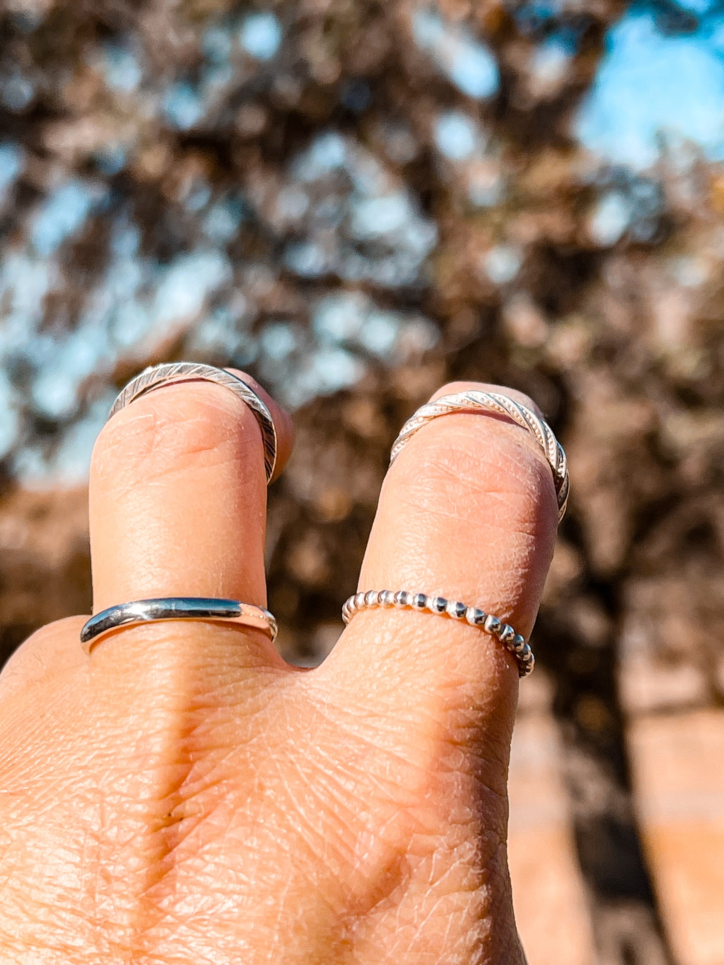 Smooth Silver Stacker Ring