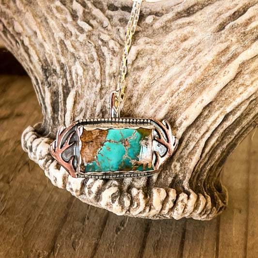 Shed Horn Turquoise Necklace